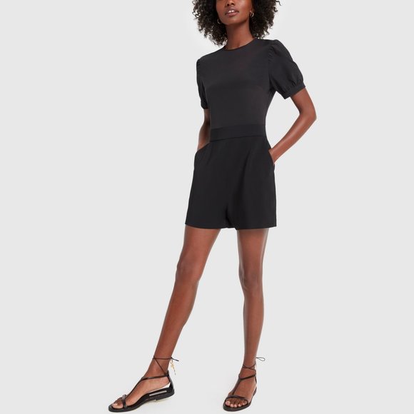 NWOT • goop G. Label • Jamie puff-sleeve romper • size 4 - Picture 1 of 12